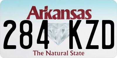 AR license plate 284KZD