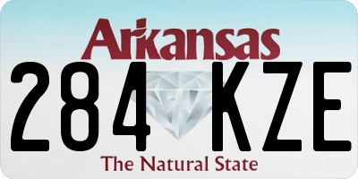 AR license plate 284KZE