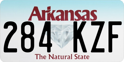AR license plate 284KZF