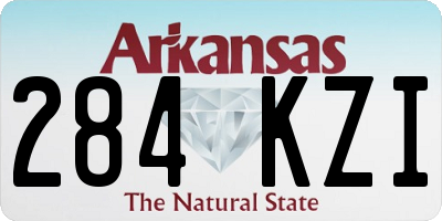 AR license plate 284KZI