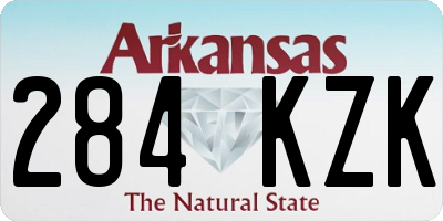 AR license plate 284KZK