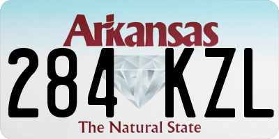AR license plate 284KZL