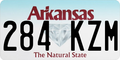AR license plate 284KZM