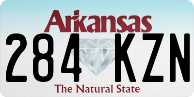 AR license plate 284KZN