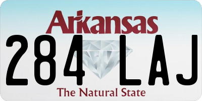 AR license plate 284LAJ