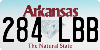 AR license plate 284LBB