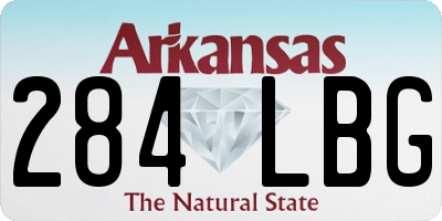 AR license plate 284LBG