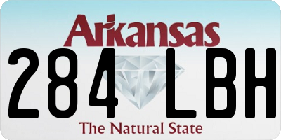AR license plate 284LBH