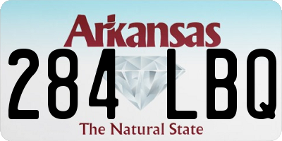 AR license plate 284LBQ