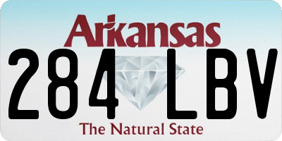 AR license plate 284LBV