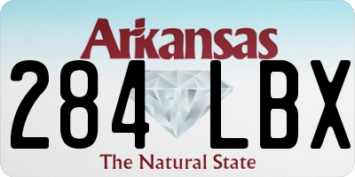 AR license plate 284LBX
