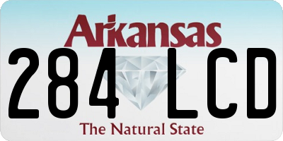 AR license plate 284LCD