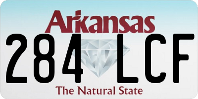 AR license plate 284LCF