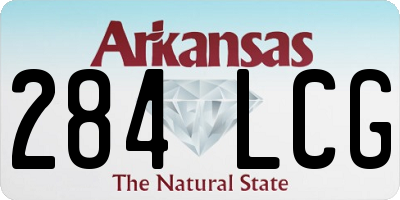 AR license plate 284LCG