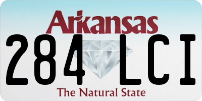 AR license plate 284LCI