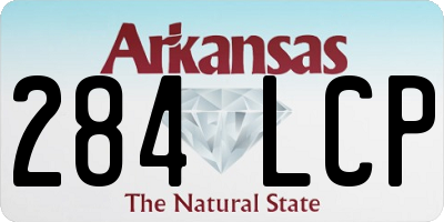 AR license plate 284LCP