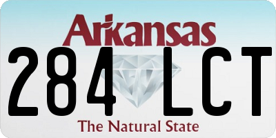 AR license plate 284LCT