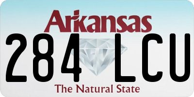 AR license plate 284LCU