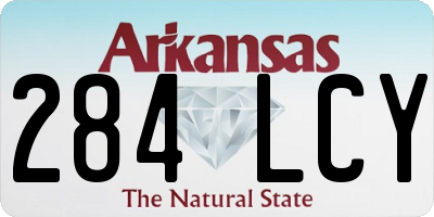 AR license plate 284LCY