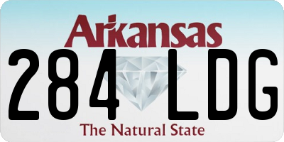 AR license plate 284LDG