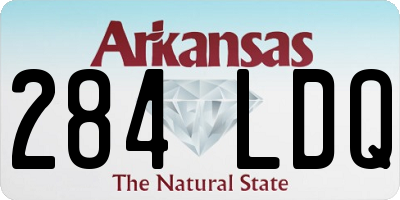 AR license plate 284LDQ