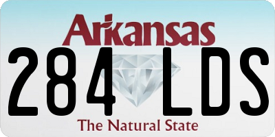 AR license plate 284LDS