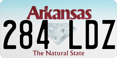 AR license plate 284LDZ