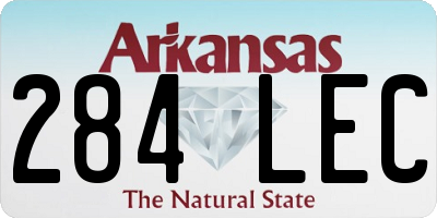 AR license plate 284LEC