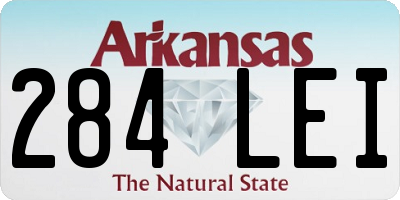 AR license plate 284LEI
