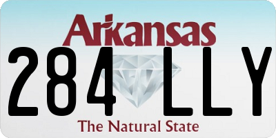 AR license plate 284LLY