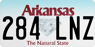 AR license plate 284LNZ