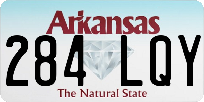 AR license plate 284LQY