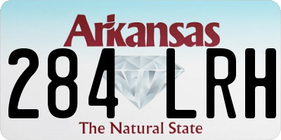 AR license plate 284LRH