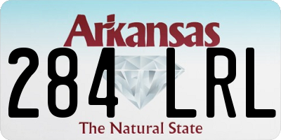 AR license plate 284LRL