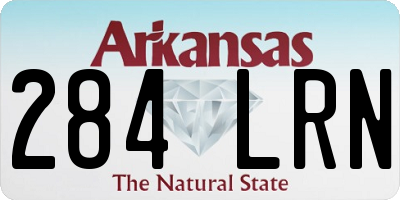 AR license plate 284LRN