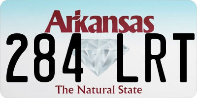 AR license plate 284LRT
