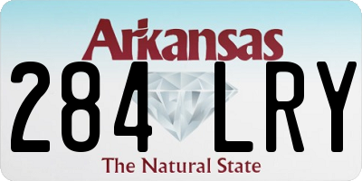 AR license plate 284LRY