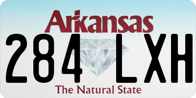 AR license plate 284LXH