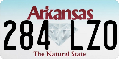 AR license plate 284LZO