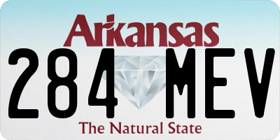 AR license plate 284MEV