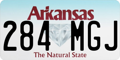 AR license plate 284MGJ