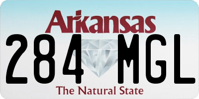 AR license plate 284MGL