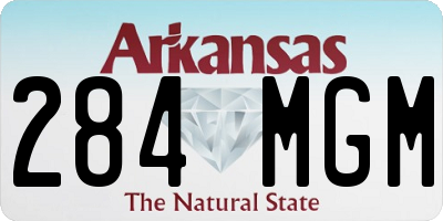 AR license plate 284MGM