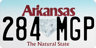 AR license plate 284MGP