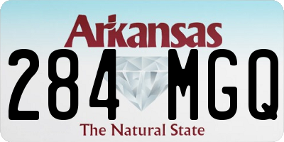 AR license plate 284MGQ