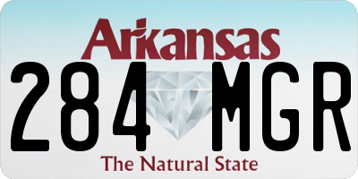 AR license plate 284MGR
