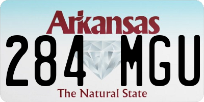 AR license plate 284MGU