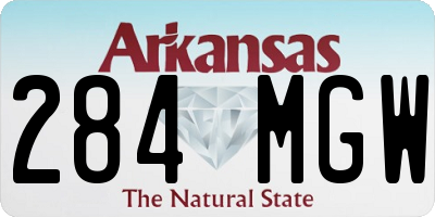 AR license plate 284MGW