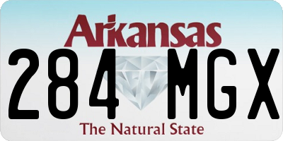 AR license plate 284MGX