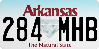 AR license plate 284MHB